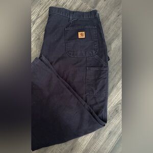CARHARTT men’s size 48x30 black loose fit jeans / work pants